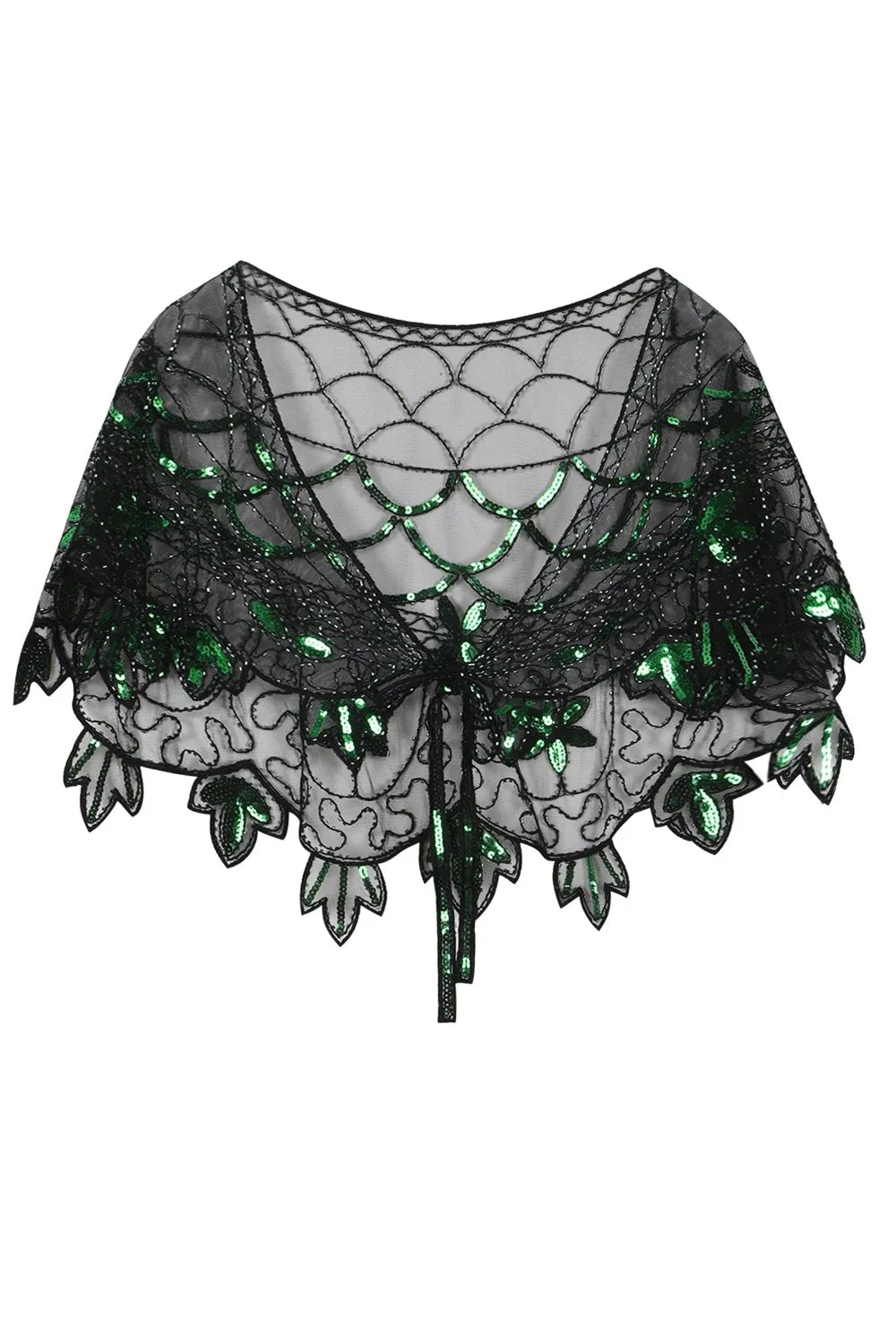 1920s Sequin Women Cape