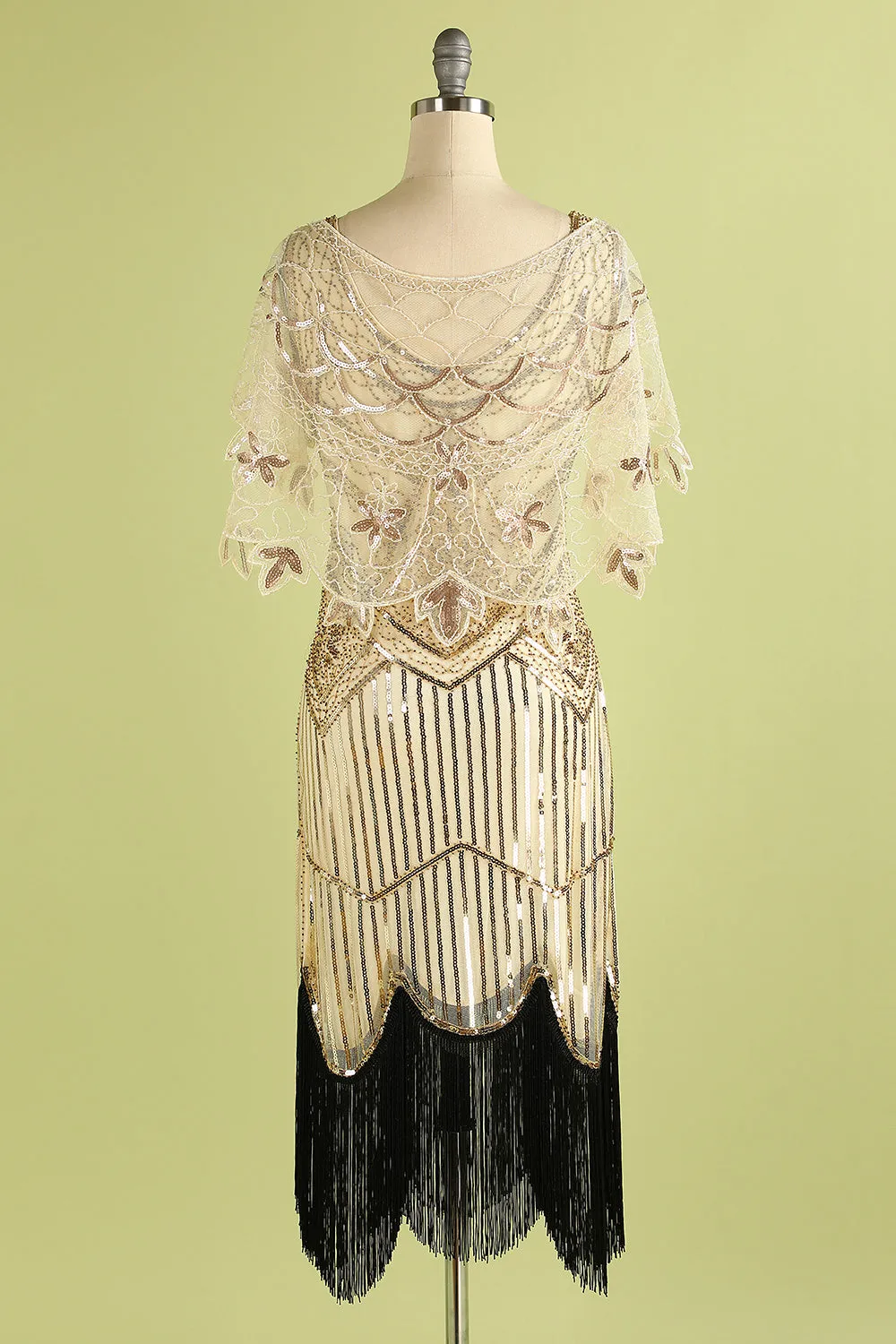 1920s Sequin Women Cape