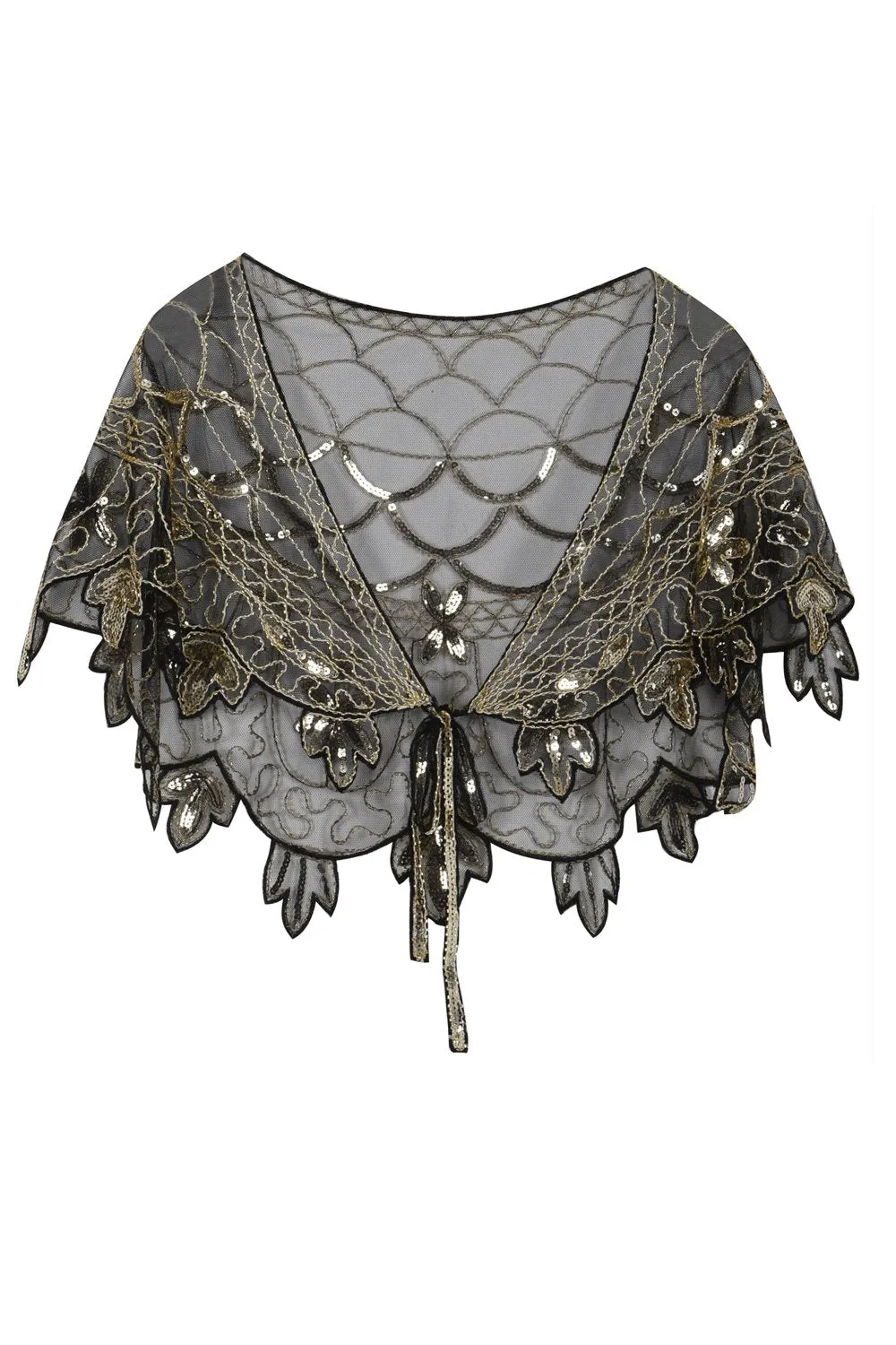 1920s Sequin Women Cape