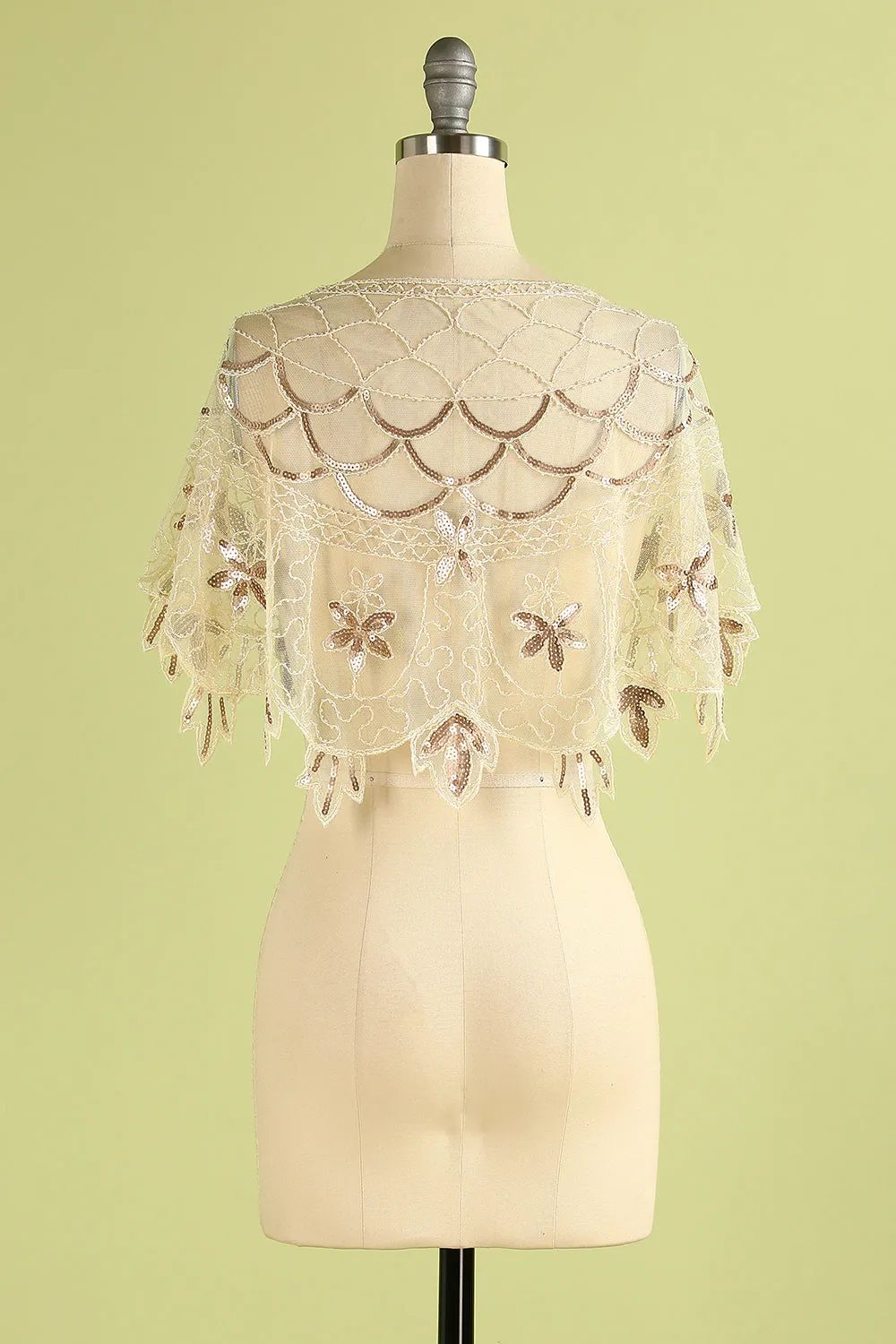 1920s Sequin Women Cape