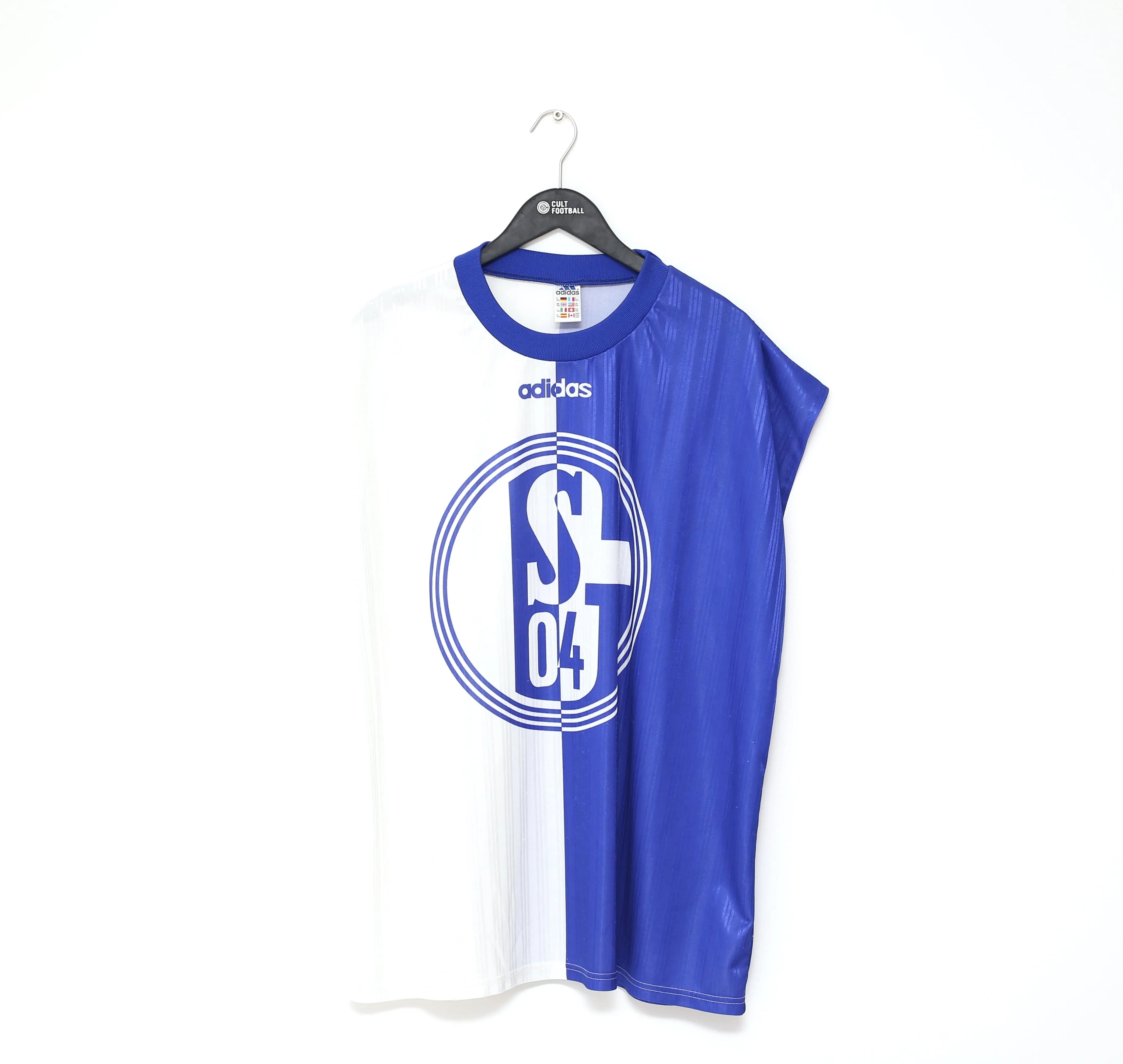 1996/97 SCHALKE 04 Vintage adidas Football Training Vest/Shirt (XXL)