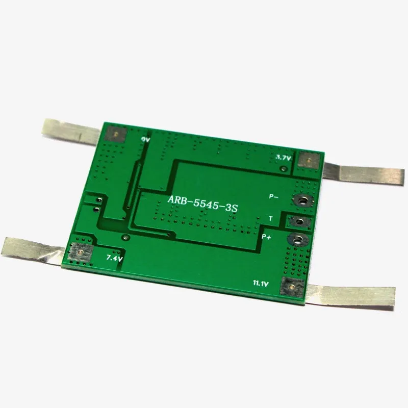 3S 20A Lithium Battery Protection BMS Module with Nickel Strip for 3.7V NMC cells