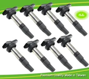 8 PCS Ignition Coil For Jaguar S-Type XF XJ XK8 4.0 4.2 V8 AJ810445 - #89007-73108