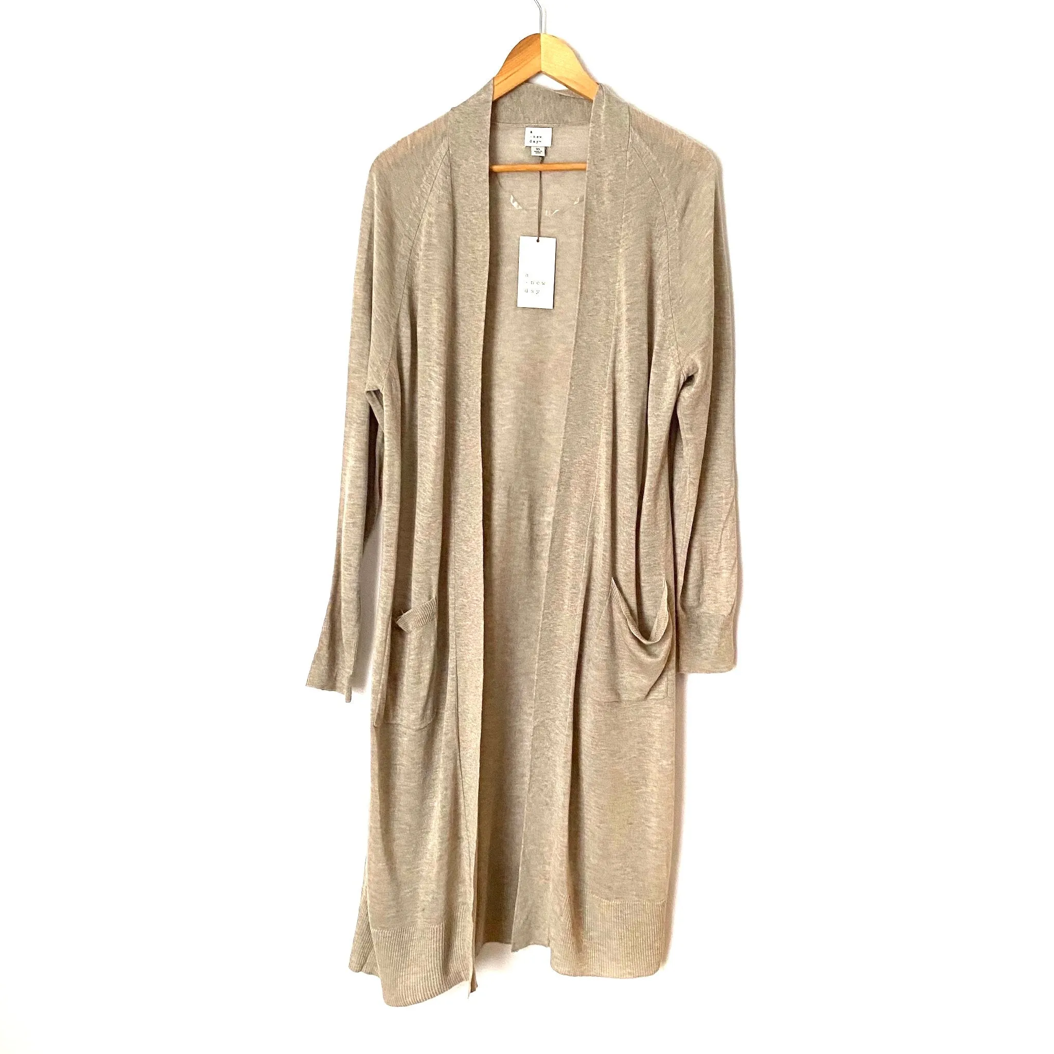 A New Day Cream Open Front Cardigan NWT- Size XL