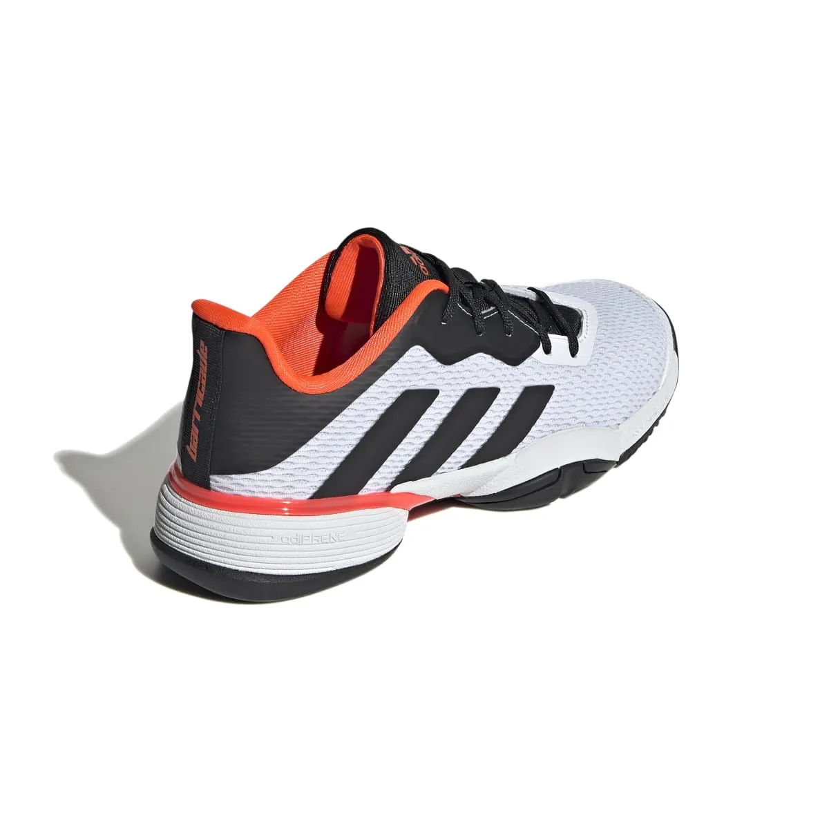 adidas Barricade Junior Tennis Shoe (White/Black/Red)