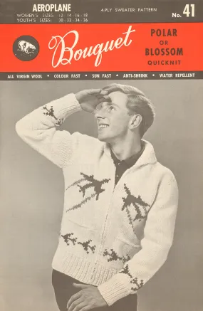 Aeroplane Cardigan Pattern