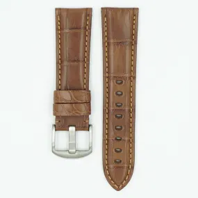 Alligator Tan Panerai Style Watch Strap