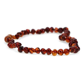 Amber Necklace Dark Cognac