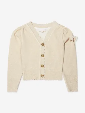 Angels Face Girls Klara Cardigan in Gold