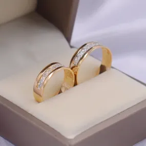 anillos de boda bicolor