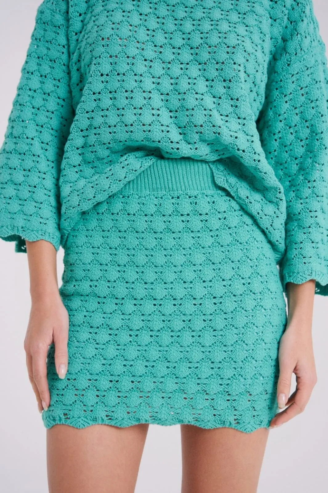 Anobel Copenhagen - Knit Skirt Q5006 - Green