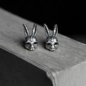 Anti Cross Hare Sterling Silver Ear Stud