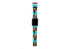 Basset Hound Sea Blue Apple Watch Strap