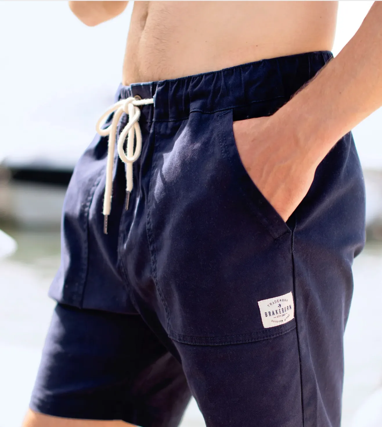 BRAKEBURN NAVY CARPENTER SHORTS