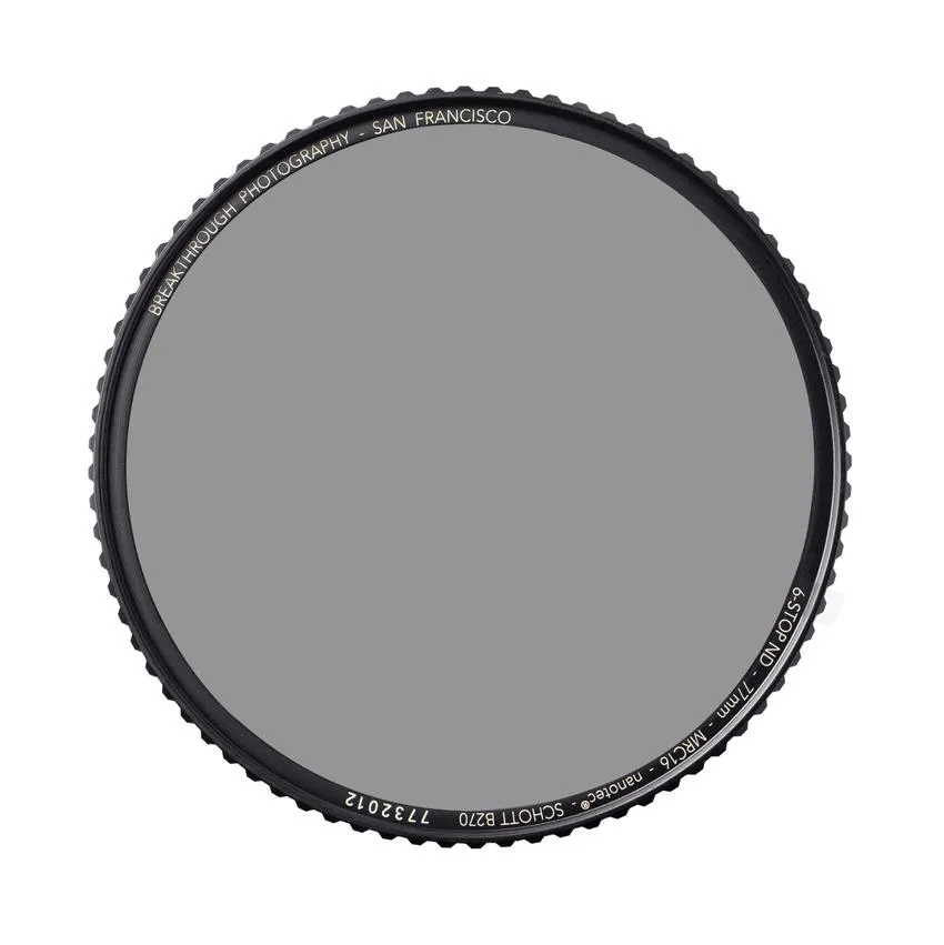 Breakthrough Photography 77mm X4 Solid Neutral Density 1.8 Filter - 6 Stop