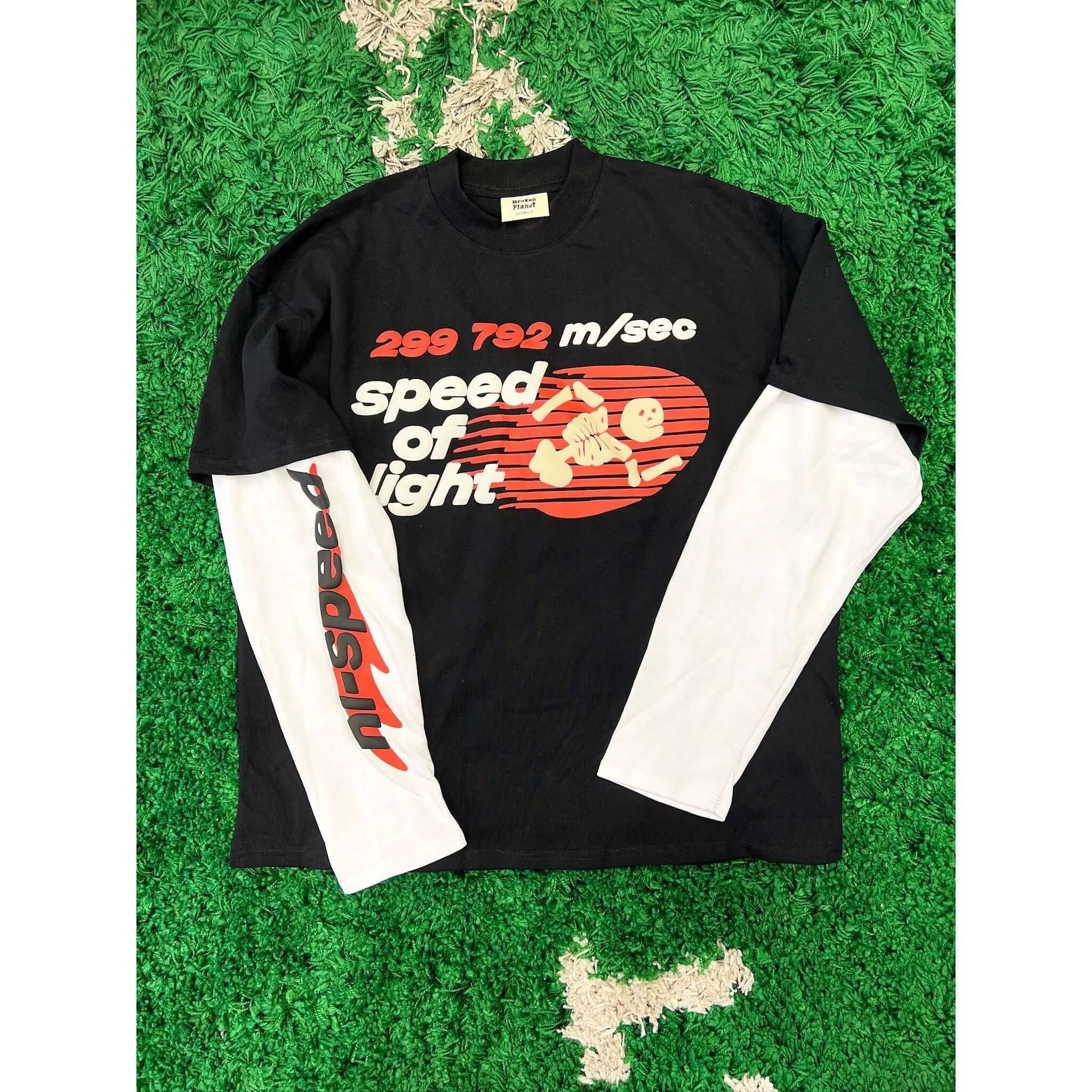 Broken Planet Market Speed Of Light L/S T-Shirt Midnight Black