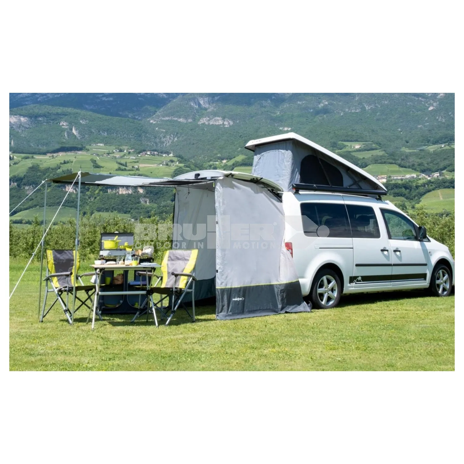 BRUNNER PILOTE TENDA PORTELLONE POSTERIORE PER VW Caddy 135x135x H170/200cm