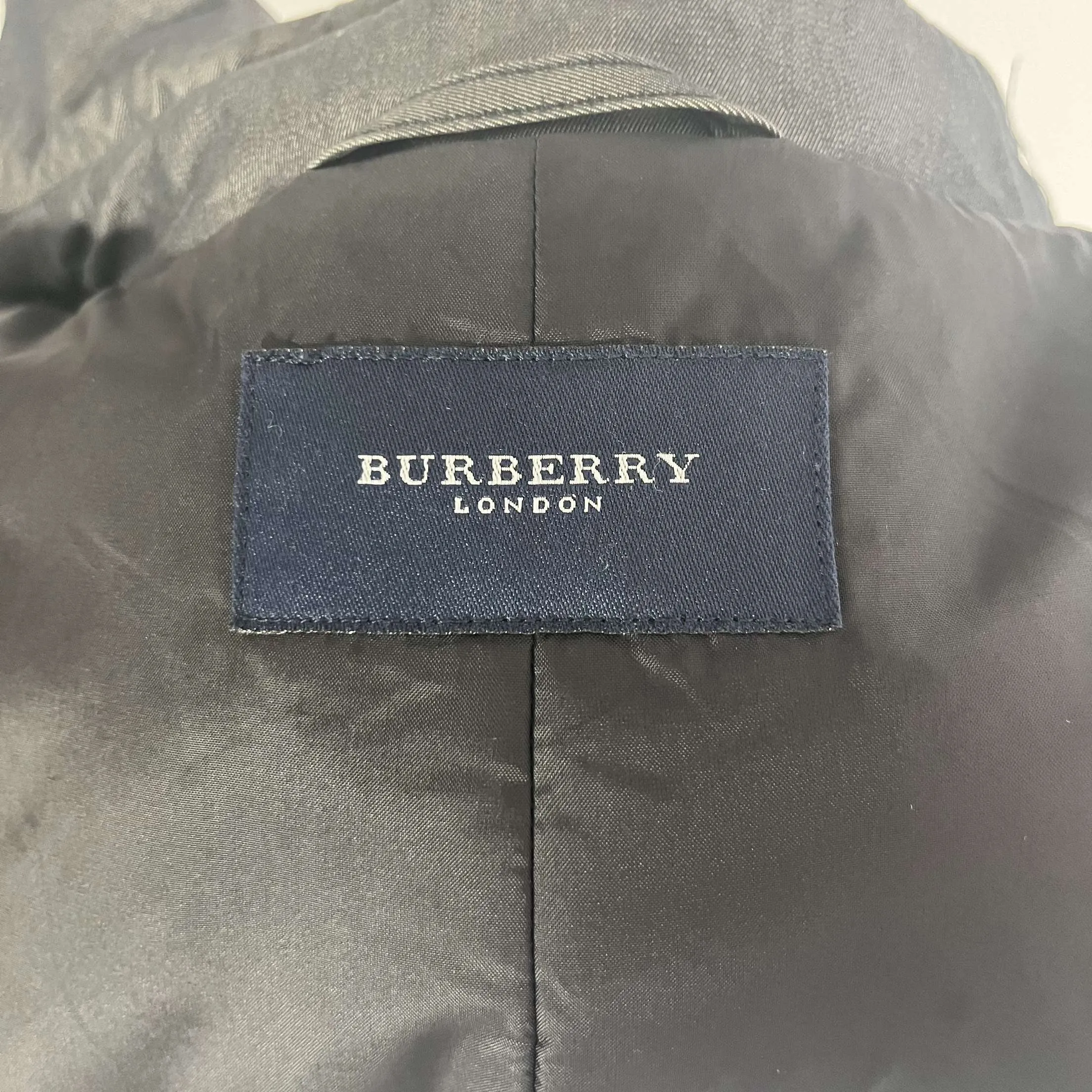 Burberry £1690 Charcoal Padded Gabardine Mens Car Coat XL