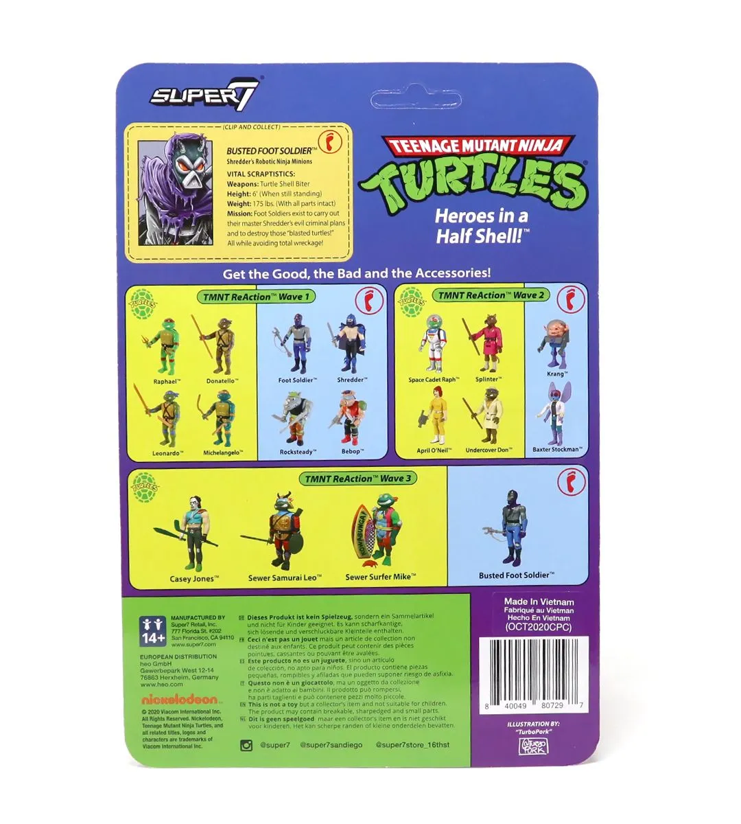 Busted Foot Soldier (Tortues Ninja - TMNT) - ReAction figures