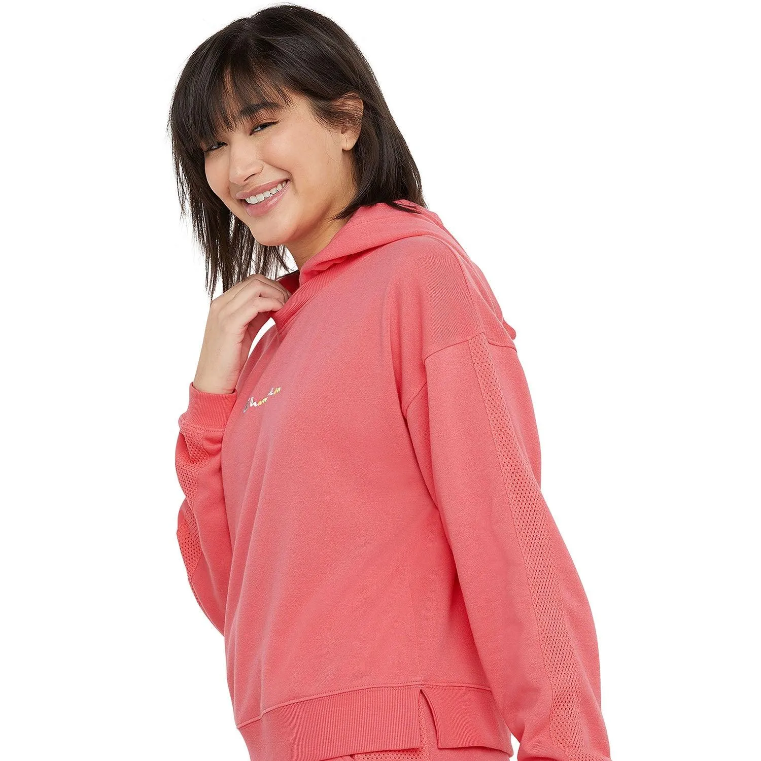 Buzo Champion Summer Sweats Campus Mujer Coral