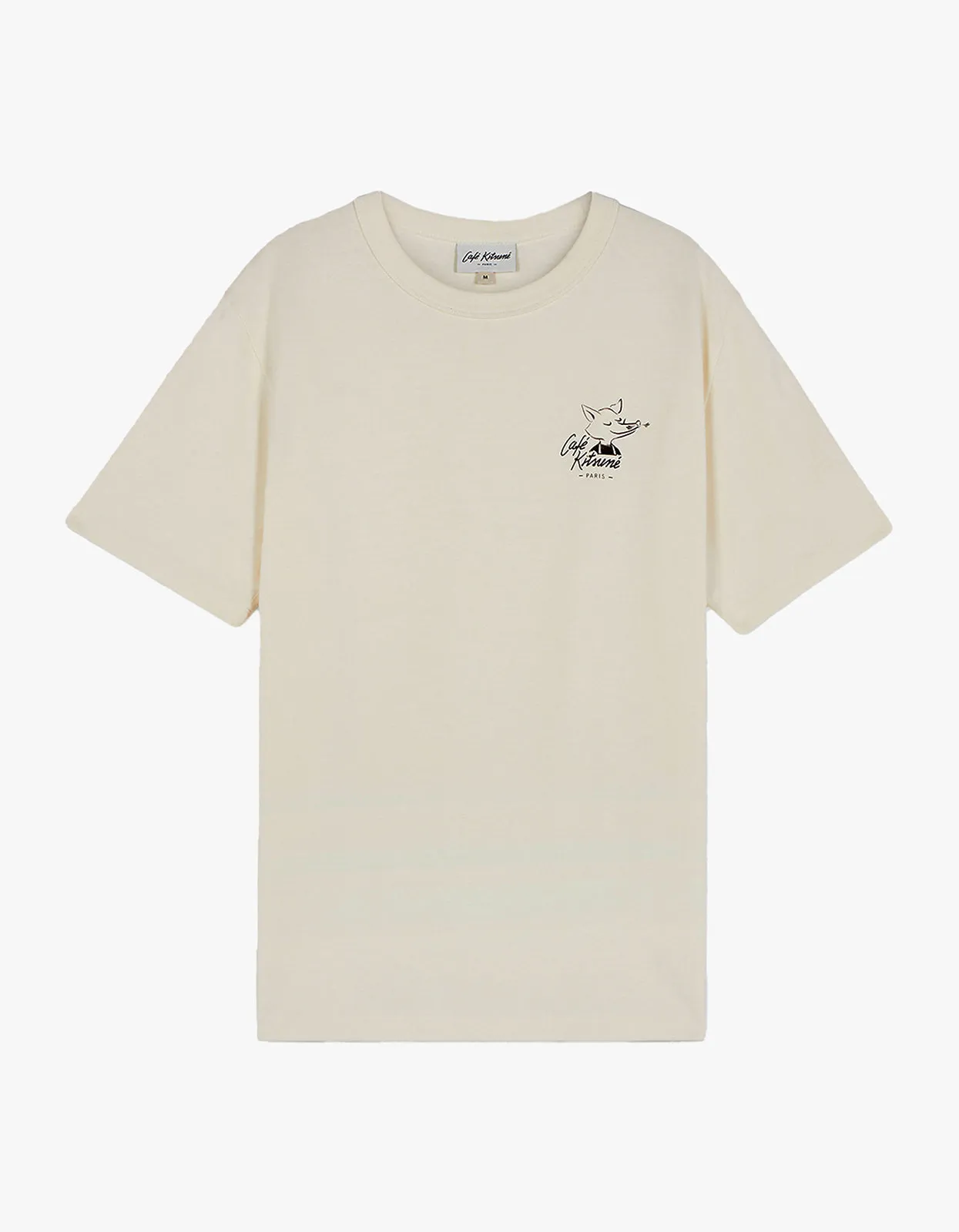 Cafe Kitsune Fox Relax T Shirt - Tapioca P709