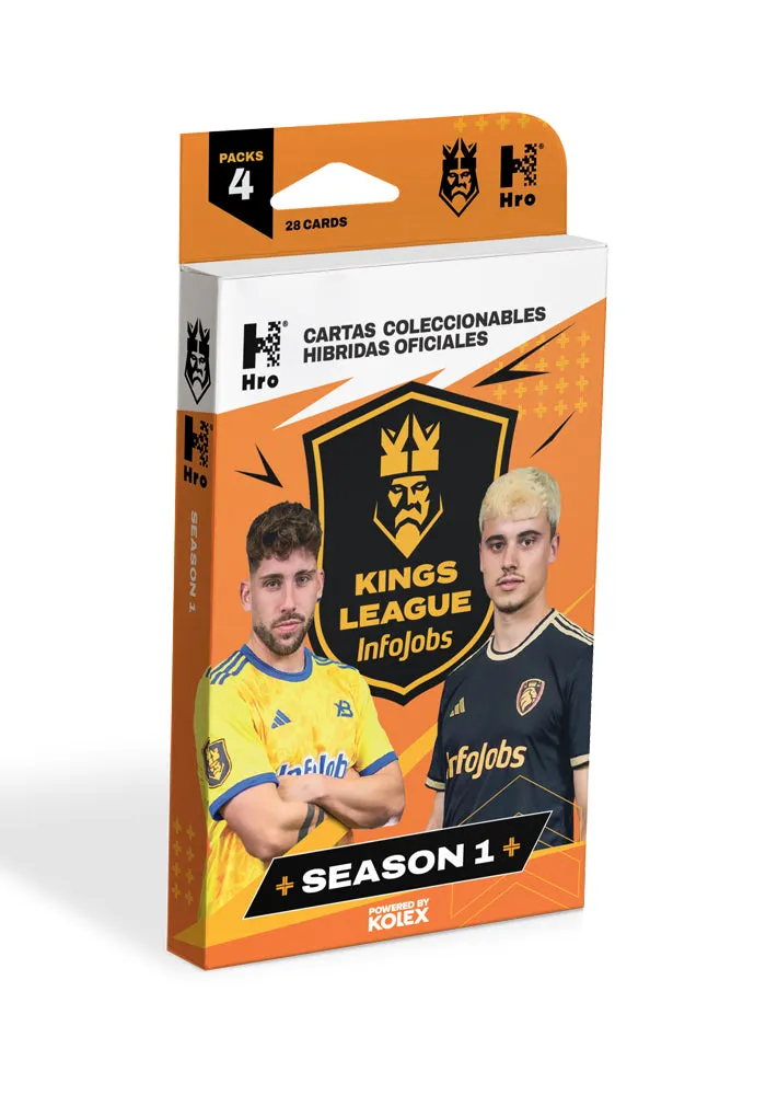 Cartas oficiales Kings League - 4-Pack (4 Sobres)