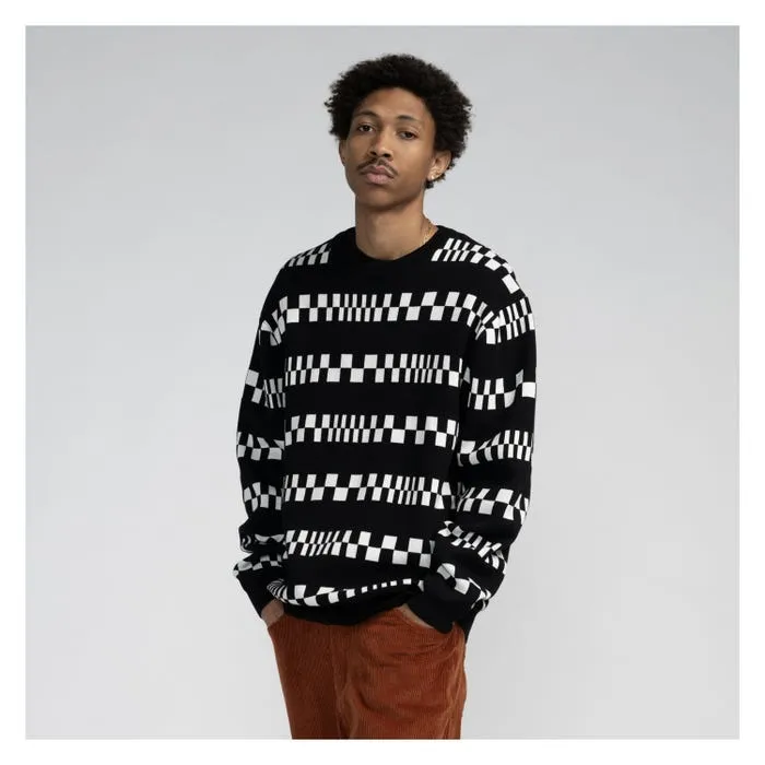 Check Stripe Santa Cruz Knit Crew