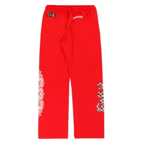 Chrome Hearts Matty Boy Form Mesh Pants Red