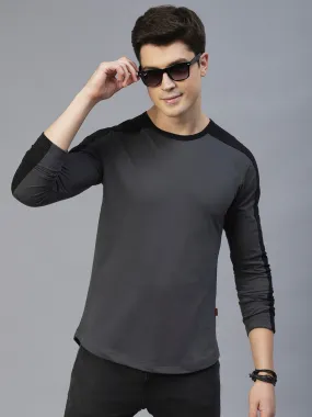 Colourblock Round Neck T-Shirt