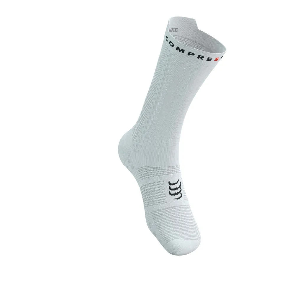 Compressport | Pro Racing Socks V4 | Bike | White / Black