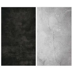 Dual-Sided Coated Printed-Texture Paper Background SET 09 - Light/Dark Concrete