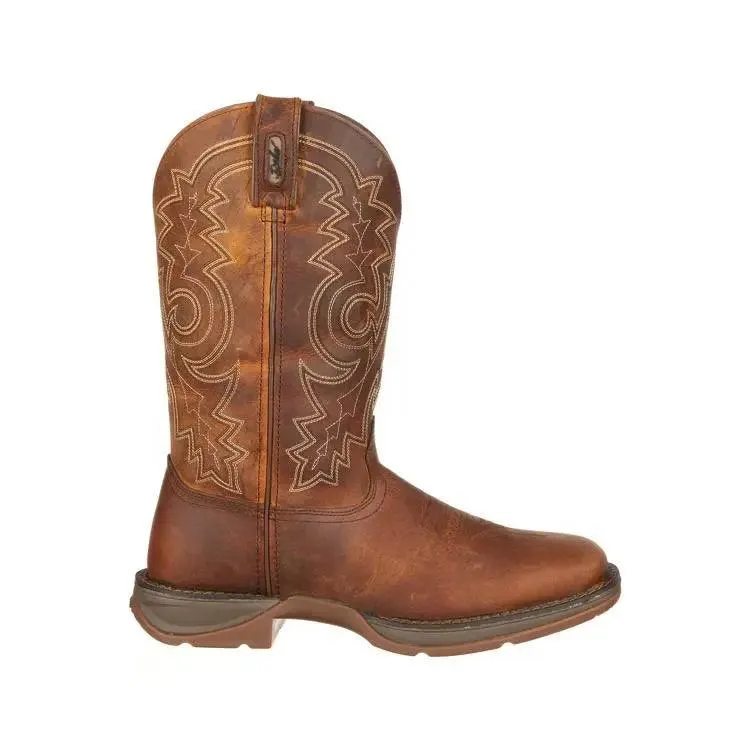 DURANGO REBEL MENS PULL-ON SQUARE TOE WESTERN BOOT DB4443