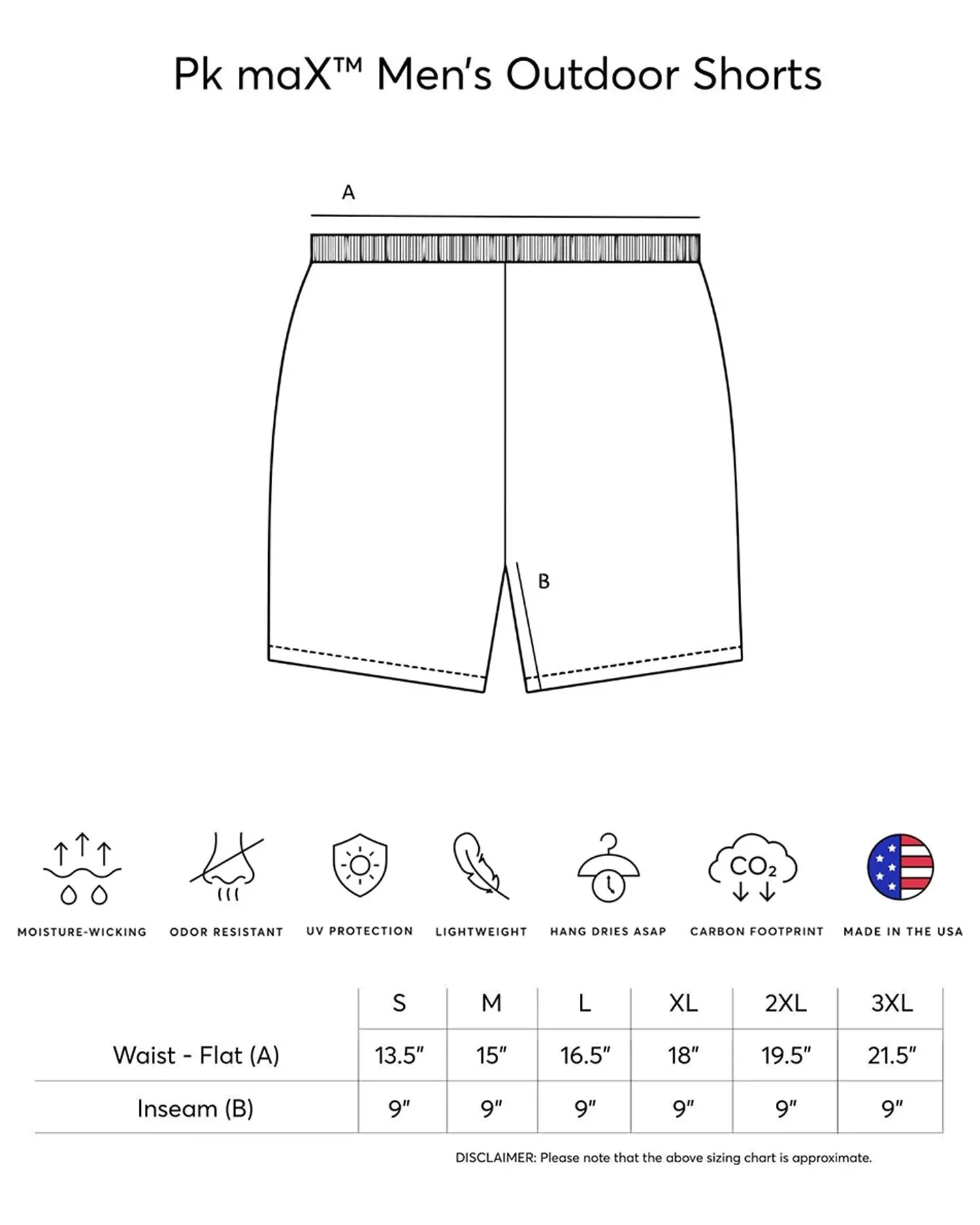 Expert Brand DriMax Men's Performance Outdoor Shorts