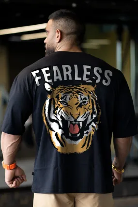 Fearless Roar Oversized T-shirt (BLACK)