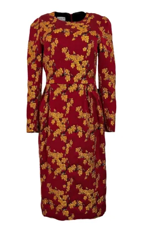 Floral Jacquard Dress