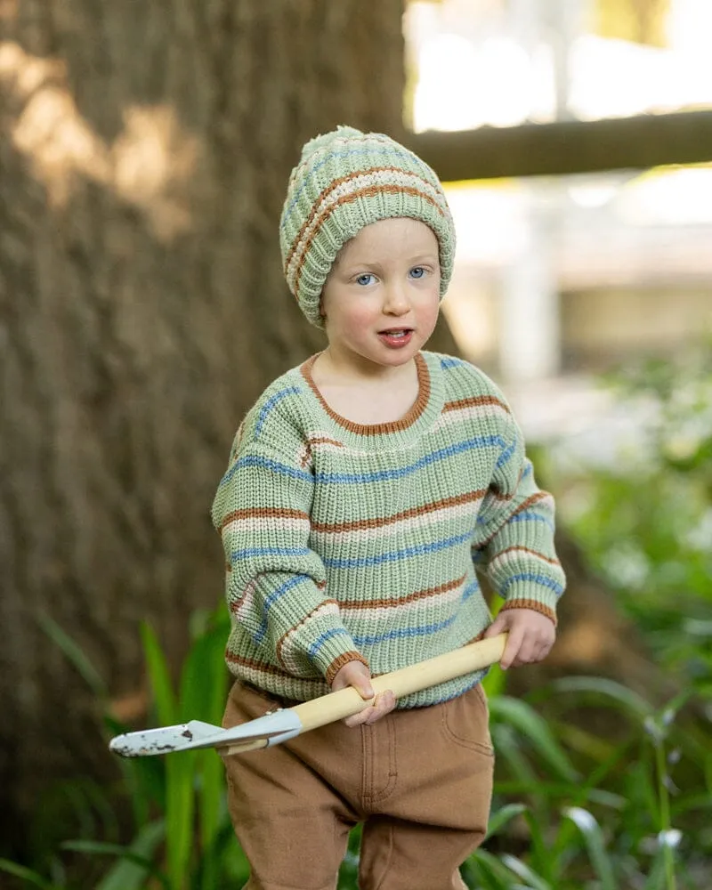 Fox & Finch - Bug Stripe Baby Knitted Jumper