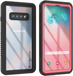 Galaxy S10 Water/Shock/Snowproof Slim Screen Protector Case [Pink]