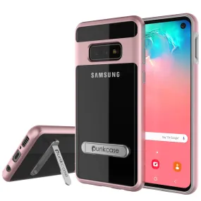 Galaxy S10e Case, PUNKcase [LUCID 3.0 Series] [Slim Fit] Armor Cover w/ Integrated Screen Protector [Rose Gold]