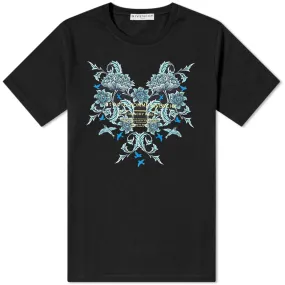 Givenchy Studio Homme Floral Printed T-Shirt Black Regular Fit