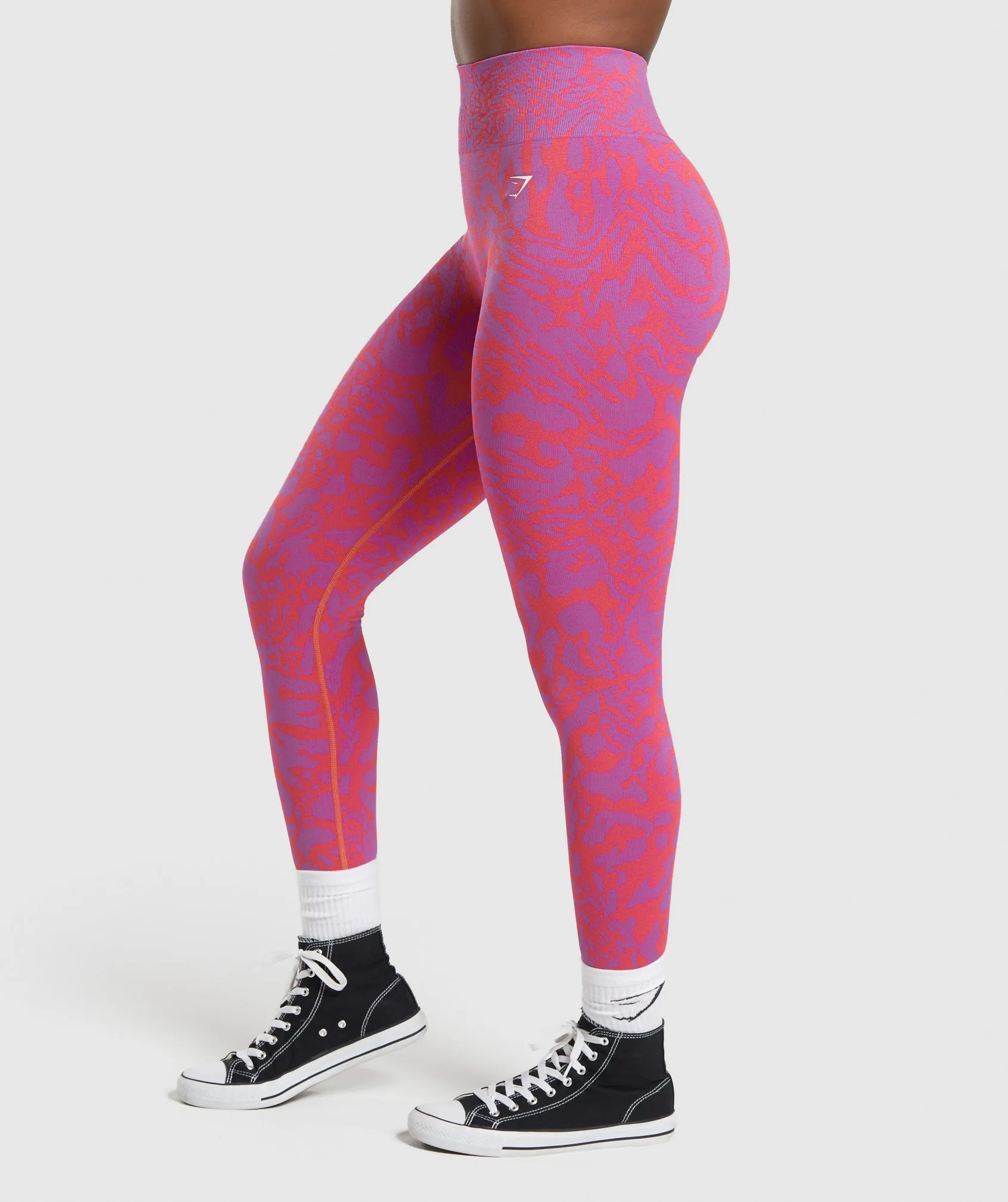 Gymshark Adapt Safari Seamless Leggings - Shelly Pink/Fly Coral