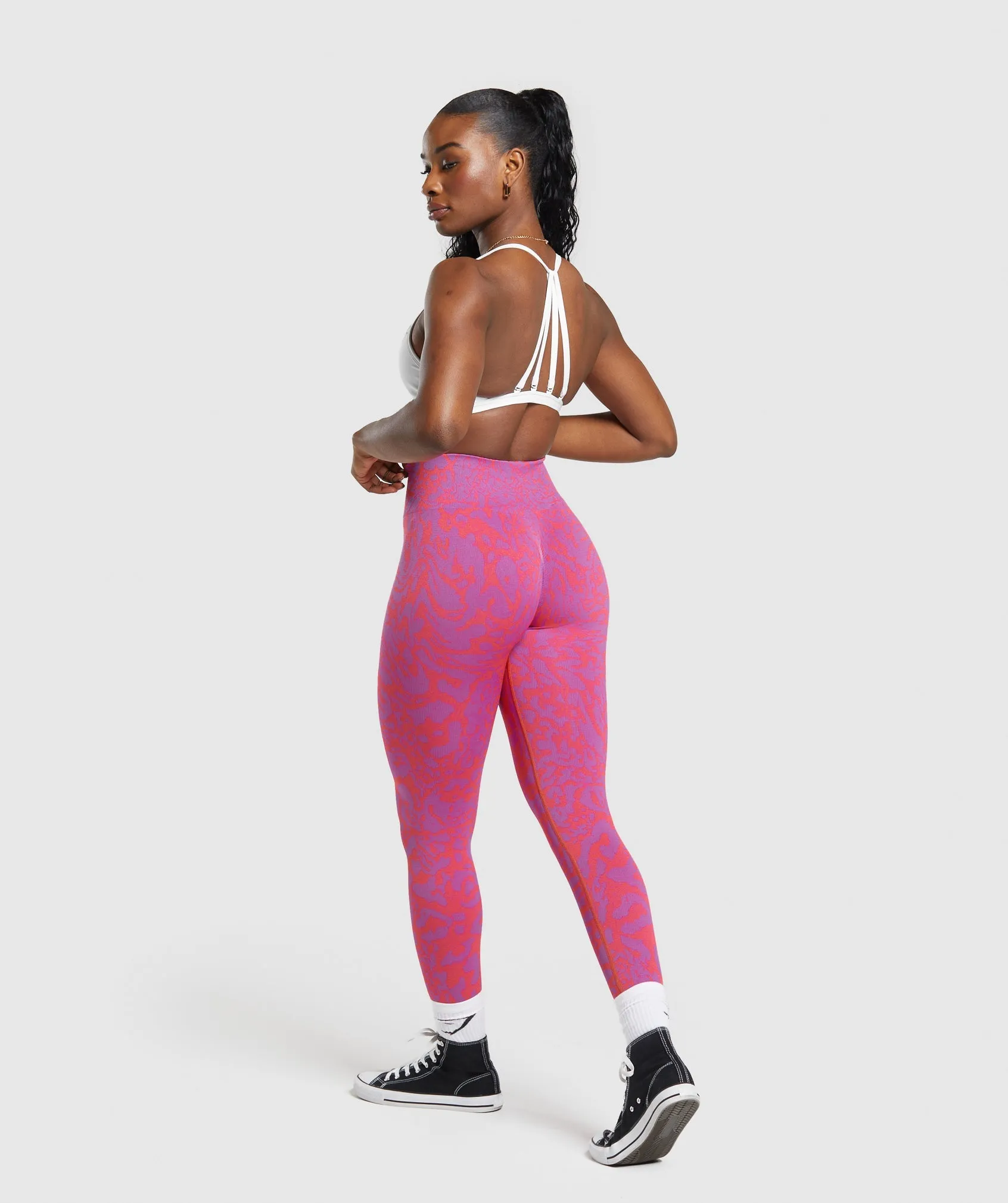 Gymshark Adapt Safari Seamless Leggings - Shelly Pink/Fly Coral