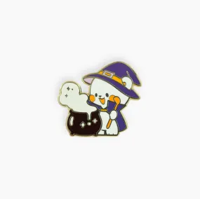 Halloween Special Glow In The Dark Enamel Pin: Magic Mage