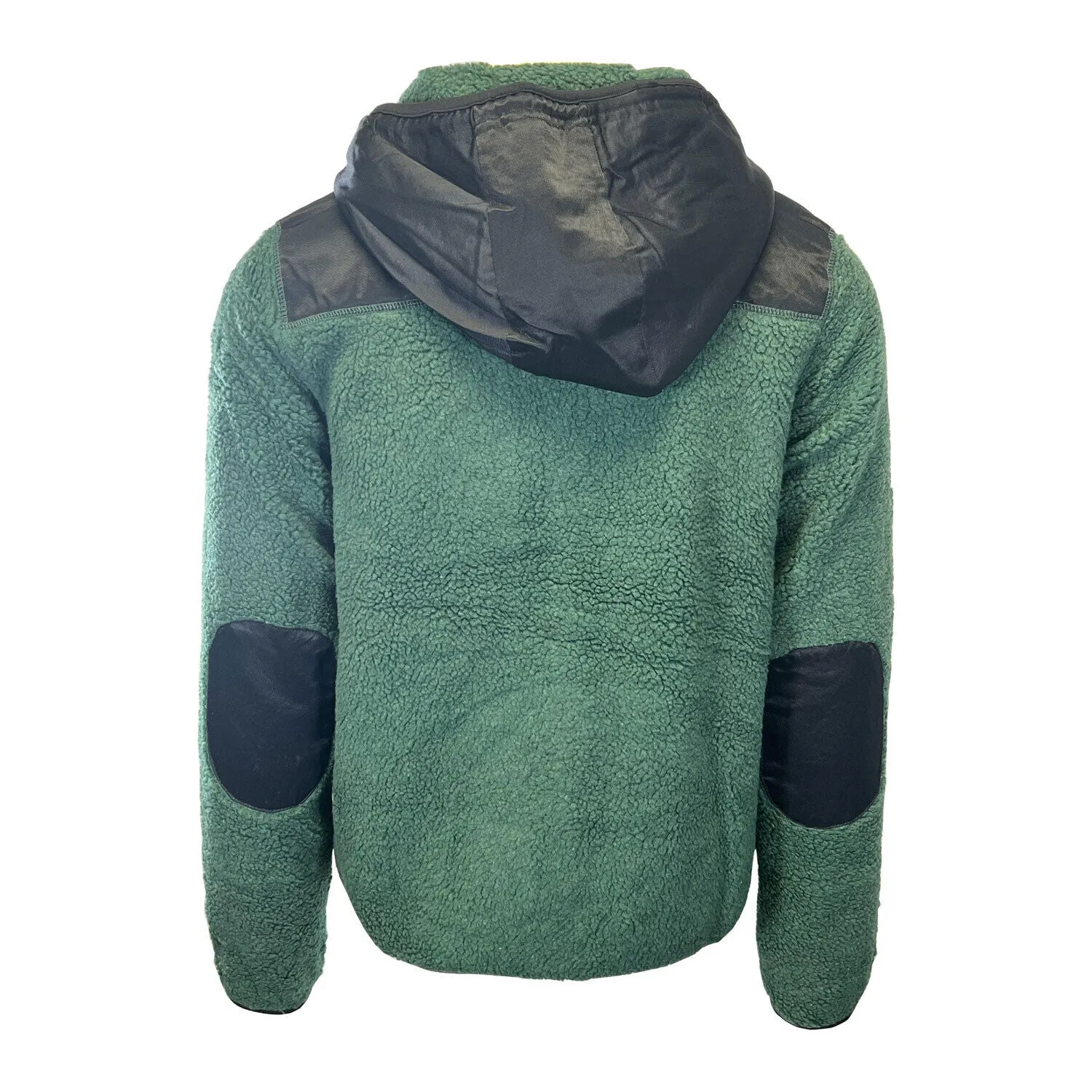 Jack & Jones Men's Green Jacket Authentic Sherpa Teddy Fleece (S03)