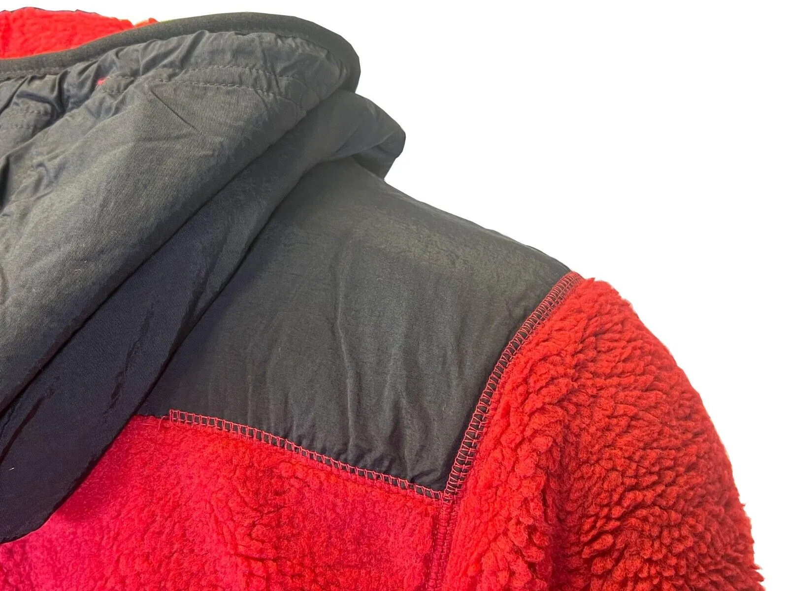 Jack & Jones Men's Red Jacket Authentic Sherpa Teddy Fleece (S02)