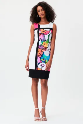 Joseph Ribkoff Vanilla/ Multicoloured Dress Style 232223