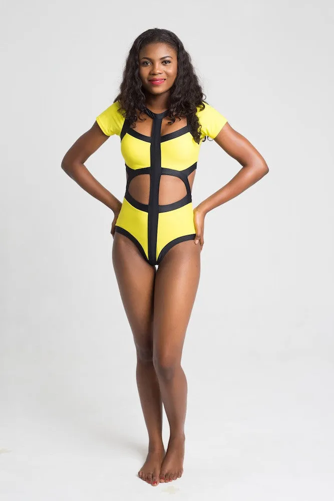 KAMOKINI: Scuba Maillot With Sleeves