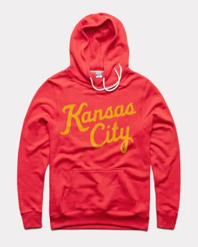 Kansas City Script Red Hoodie