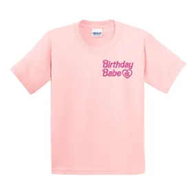 Kids Monogrammed Birthday Babe T-Shirt