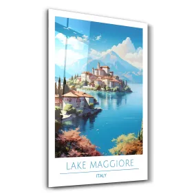 Lake Maggiore Italy-Travel Posters | Glass Wall Art