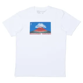 Maharishi Red Fuji T-Shirt 'White'